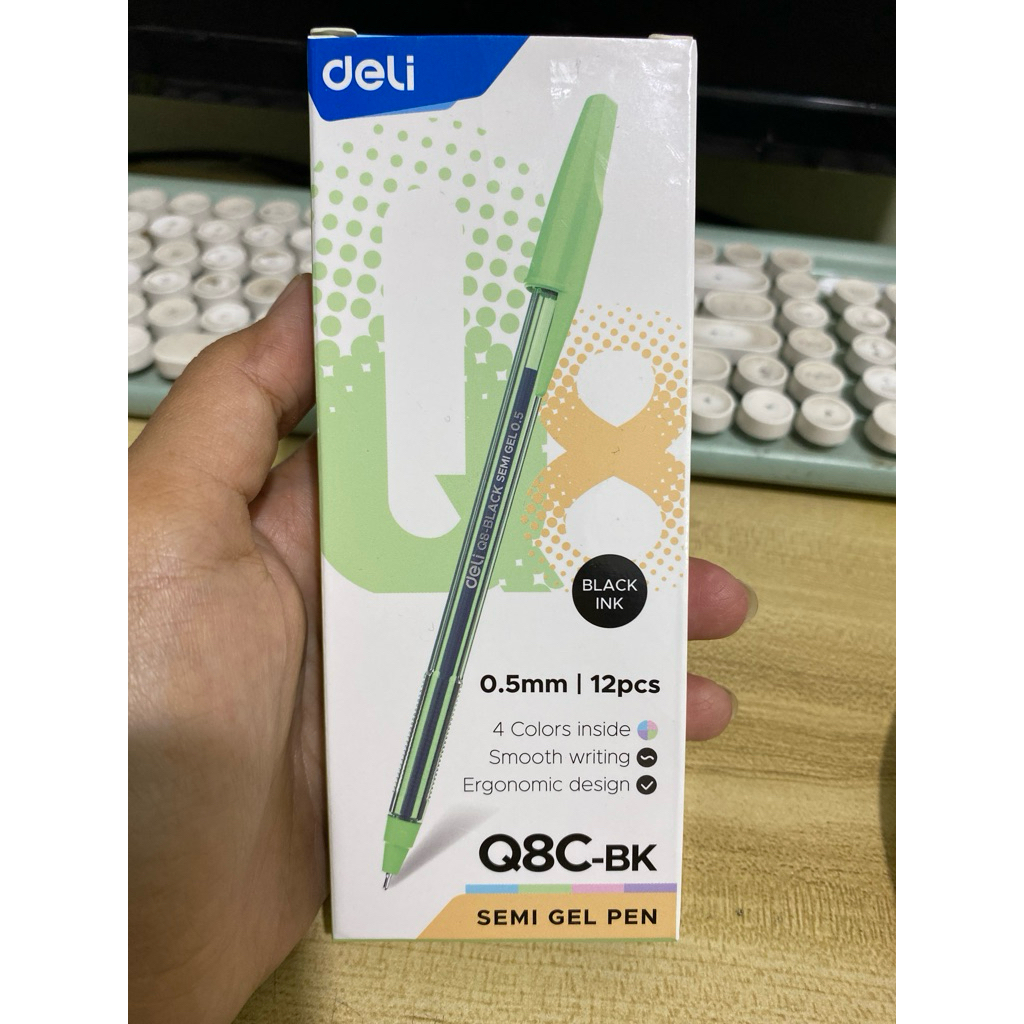 

Pena deli Q8C-bk isi 12 pcs