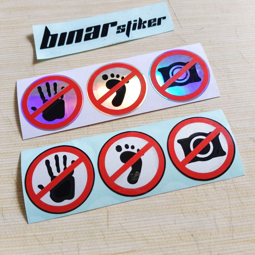 

STIKER CUTTING PERINGATAN DILARANG PEGANG. INJAK