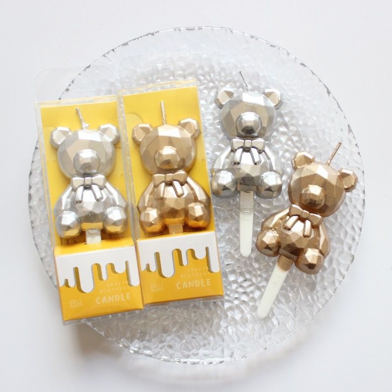 LK004 | LILIN KARAKER BERUANG METALIK | LILIN ULANG TAHUN KOREA | LILIN PESTA ULANG TAHUN ANAK | DEK