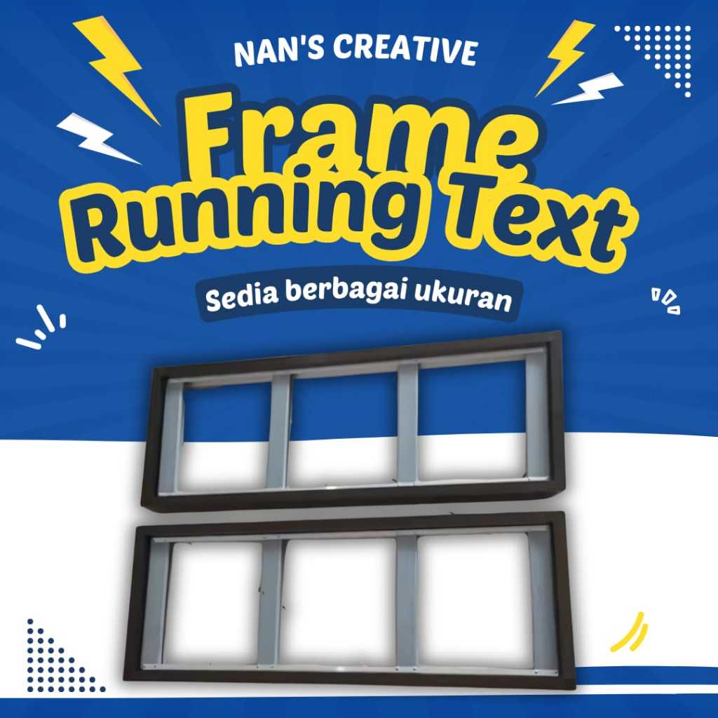 FRAME RUNNING TEXT 2 SISI OUTDOOR | FRAME RUNNING TEXT