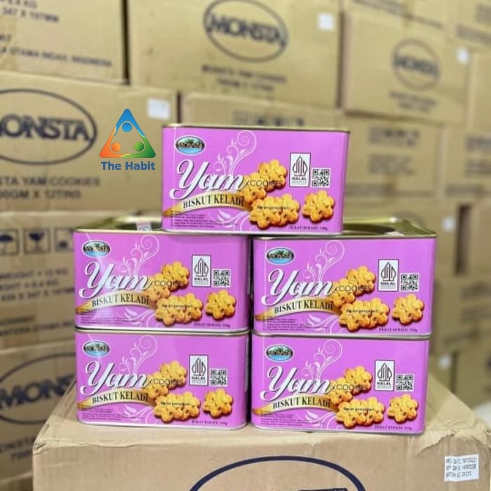 

(The Habit) MONSTA BISKUIT UBI KELADI 700 GRAM/ TARO BISCUIT/ YAM CRACKER/ KUKIS TALAS/ YAM COOKIES