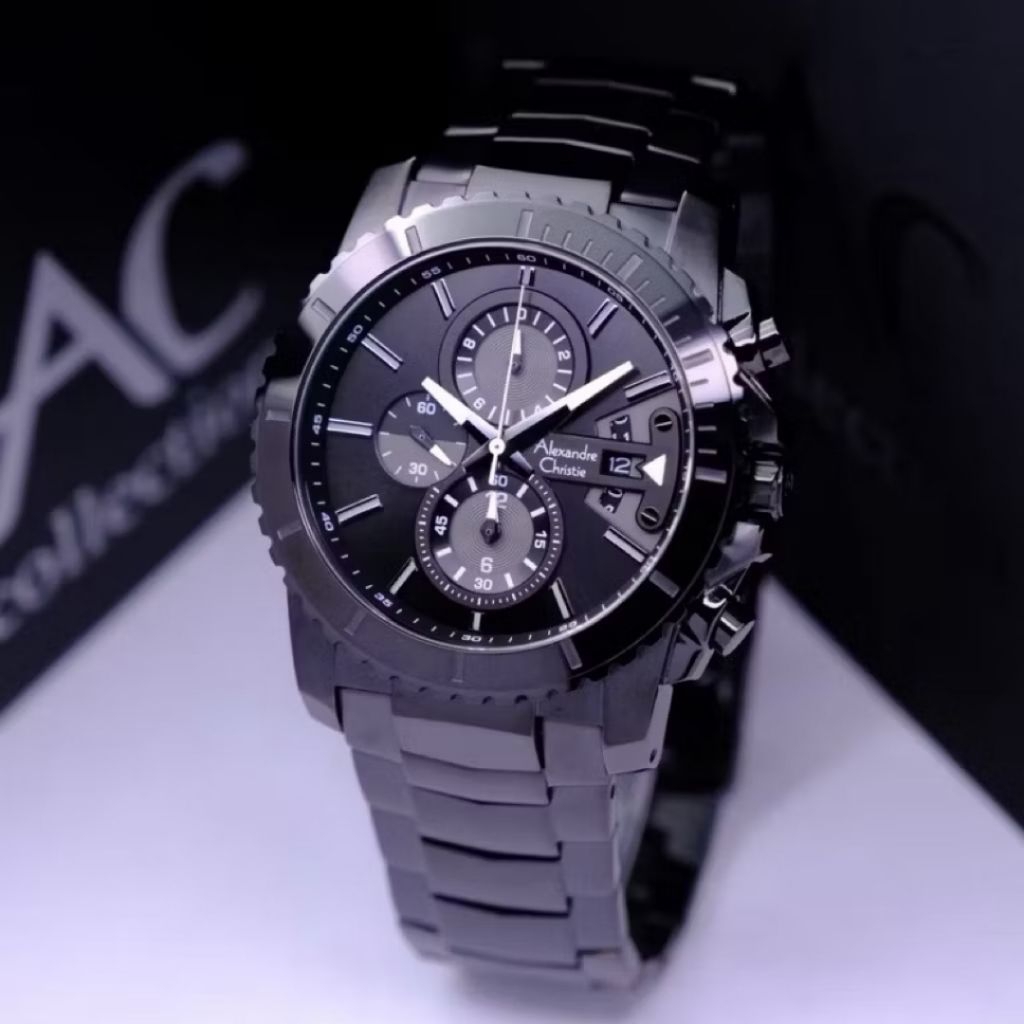 Jam Tangan Pria Alexandre Christie AC 6455 AC 6455 Chronograph