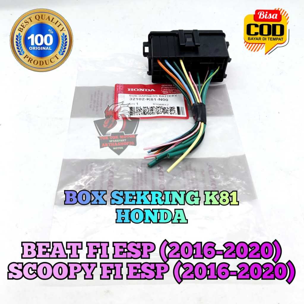 Box sekring K81 Honda Motor Beat ESP , Scoopy FI ESP bok kotak rumah skring