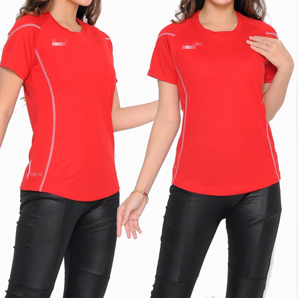 Running zumba Fitnes Baju Olahraga Wanita Lengan Pendek untuk Running Zumba Fitness Gym Padel Model 