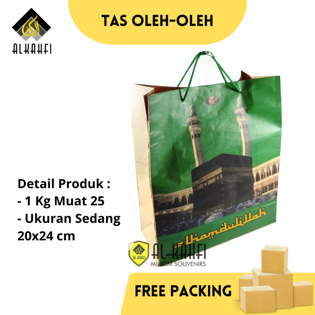 

Tas Kertas Ukuran Sedang - Souvenir Paket Oleh Oleh Haji dan Umroh
