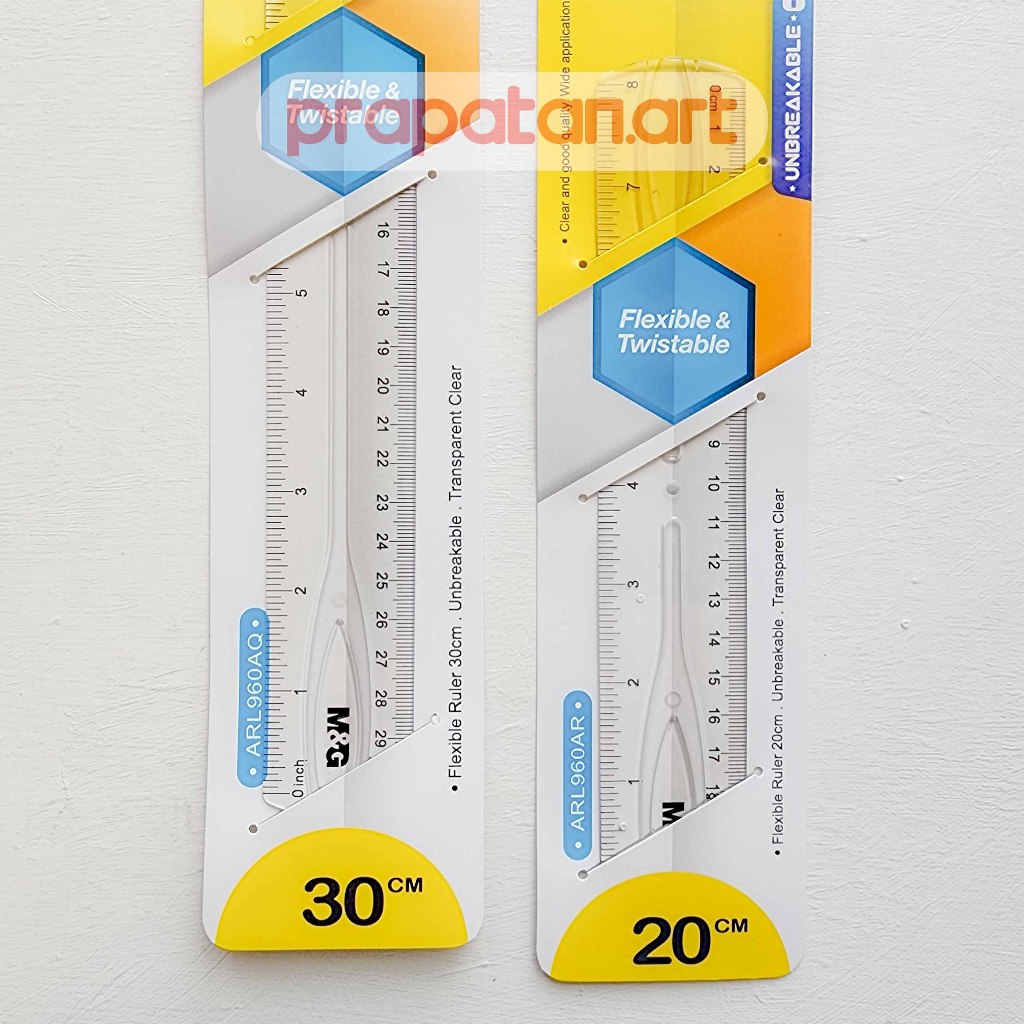 

Penggaris M&G Flexible Twistable Ruler ARL960 | Flexible Ruler