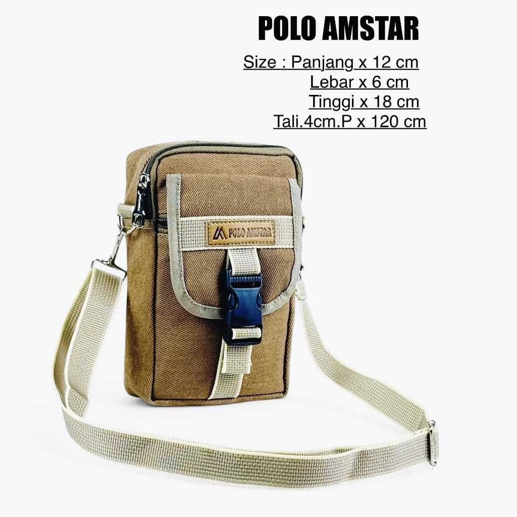 POLO AMSTAR Tas Hp Kecil Selempang Pria Wanita