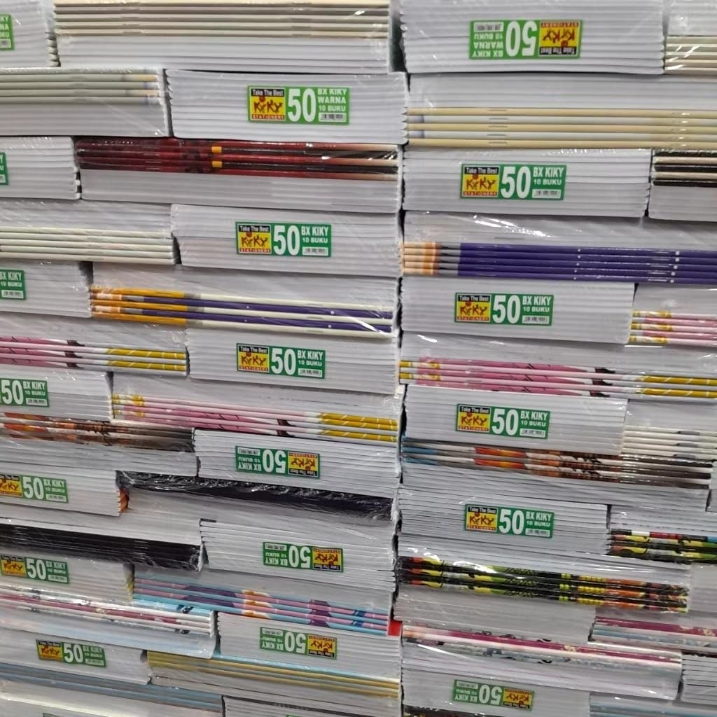 

Buku Tulis Kiky BOXY 1 Pack Isi 10 Buku Isi 50 Lembar