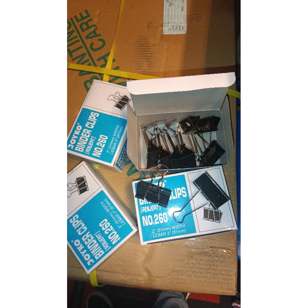 

Penjepit Kertas Kenko 260 Binder Clip Hitam
