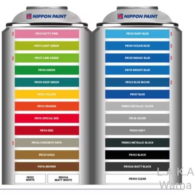 Pylox Basic Nippon Paint 300cc Warna Lengkap