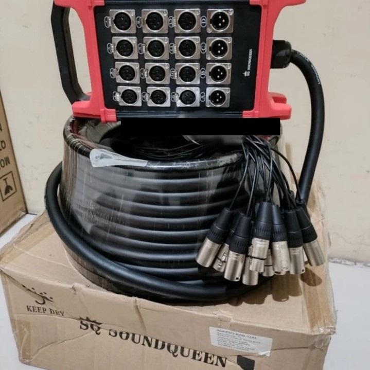 Kabel Snake 12 channel 30 Meter Soundqueen 1243 Original in 4 out 30m TERBAIK