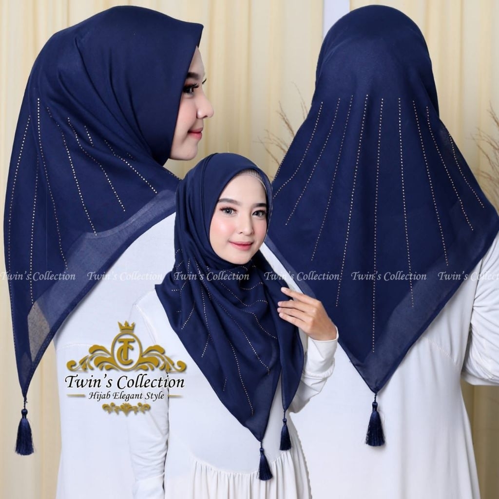 ✨HIJAB TWINS PAYET GARIS//HIJAB SEGIEMPAT PAYET