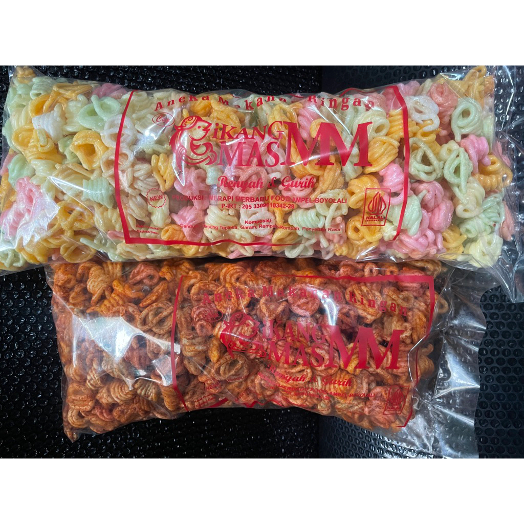 

Kerupuk Keong Warna 1 Bal Original Pedas