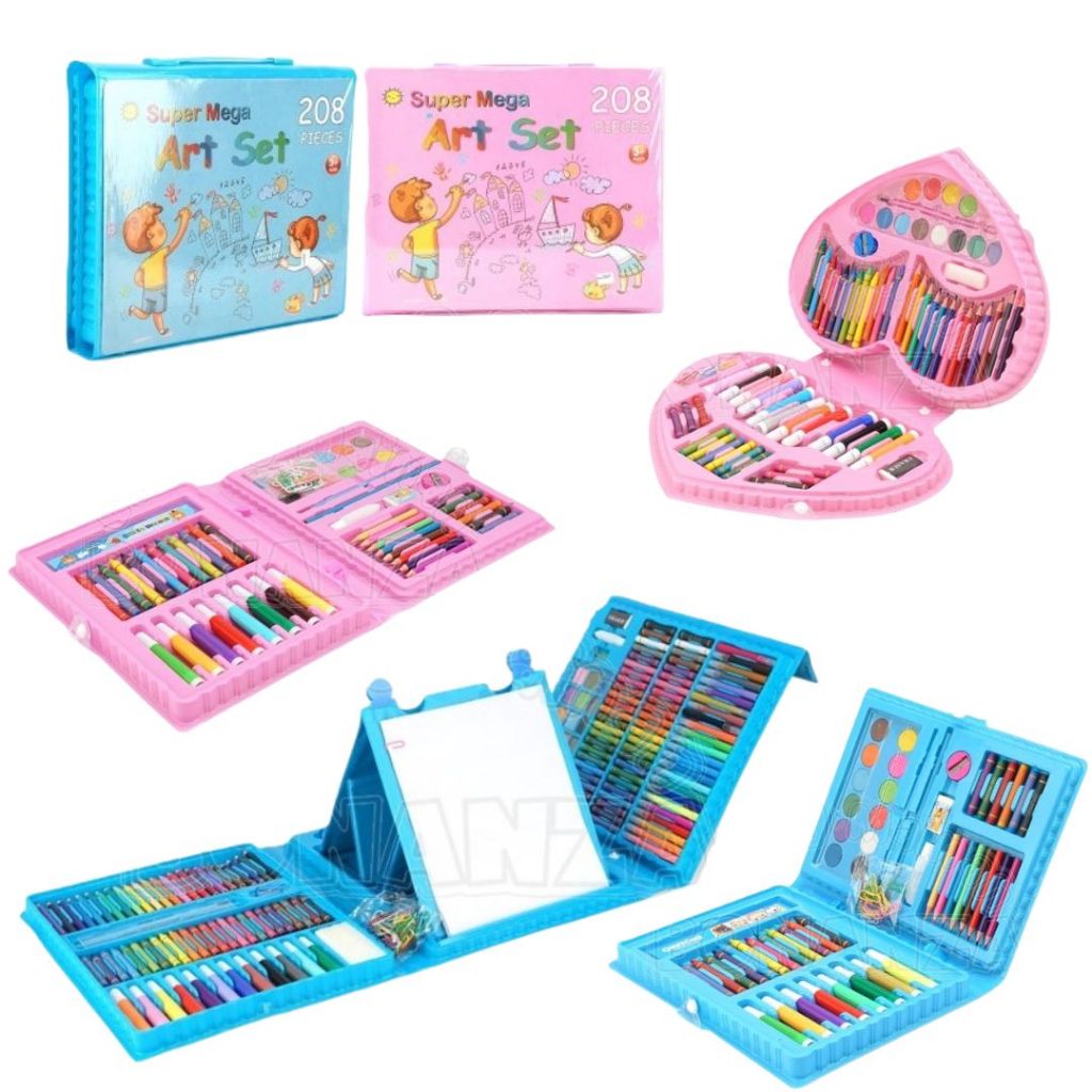 

[Bonanza] Crayon Alat Mewarnai Crayon Set Koper