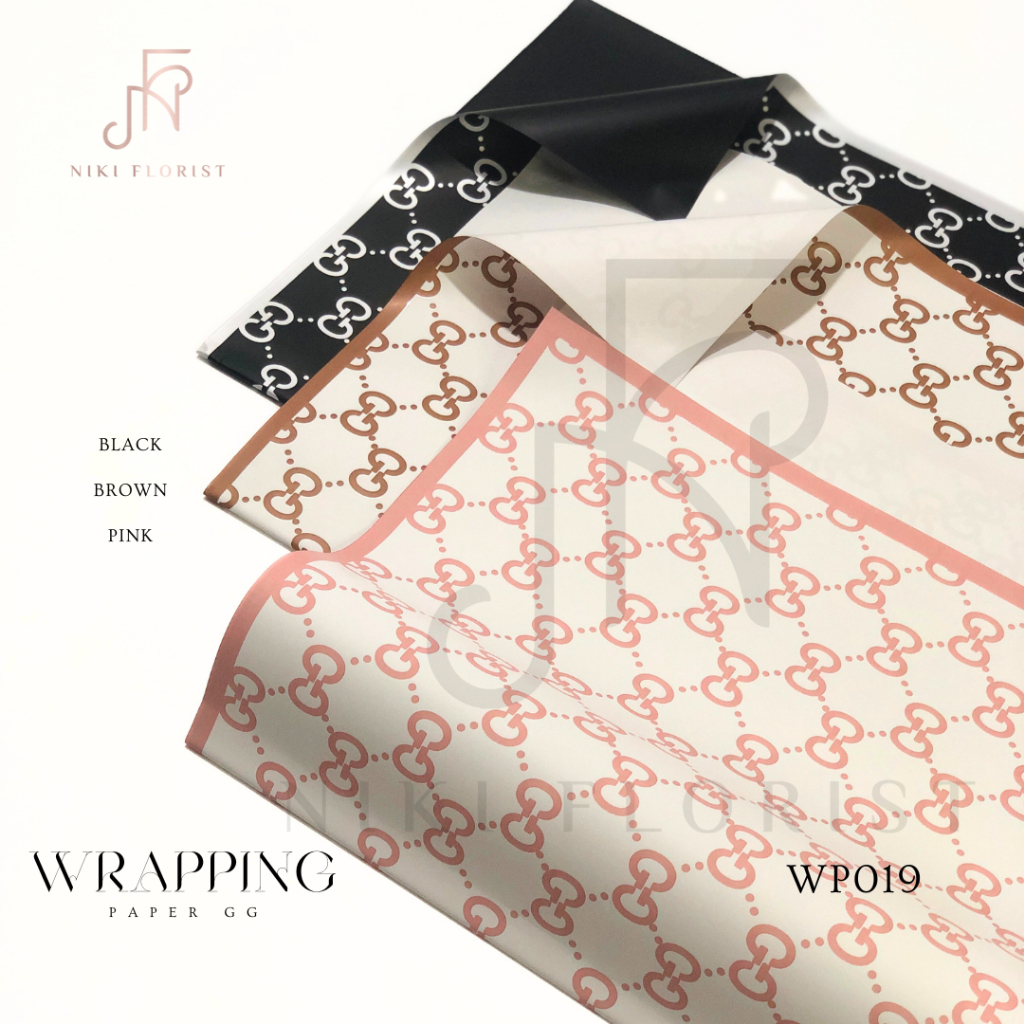 

Wrapping Paper / Kertas Buket / Lv Gucy Ouya 1 Pack