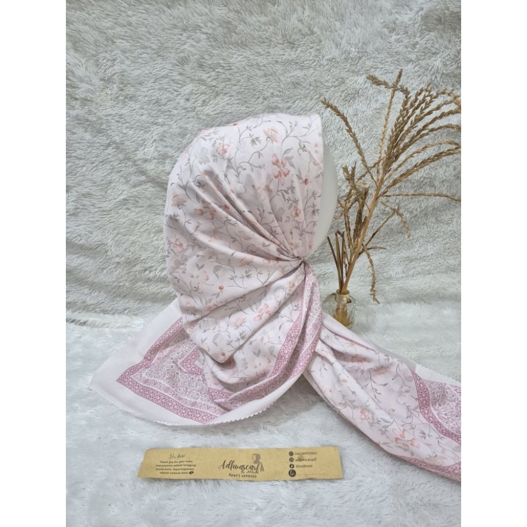Hijab Voal Syar'i Premium/Hijab Segi Empat Hijab/Syar'i Motif/Hijab Syar'i