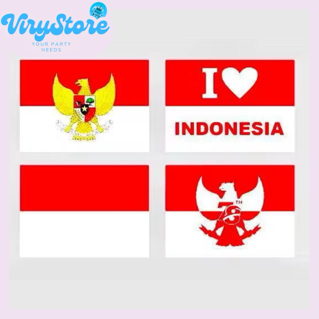 

[ViryStore] Sticker/ Stiker Pipi Bendera Merah Putih Kemerdekaan Indonesia