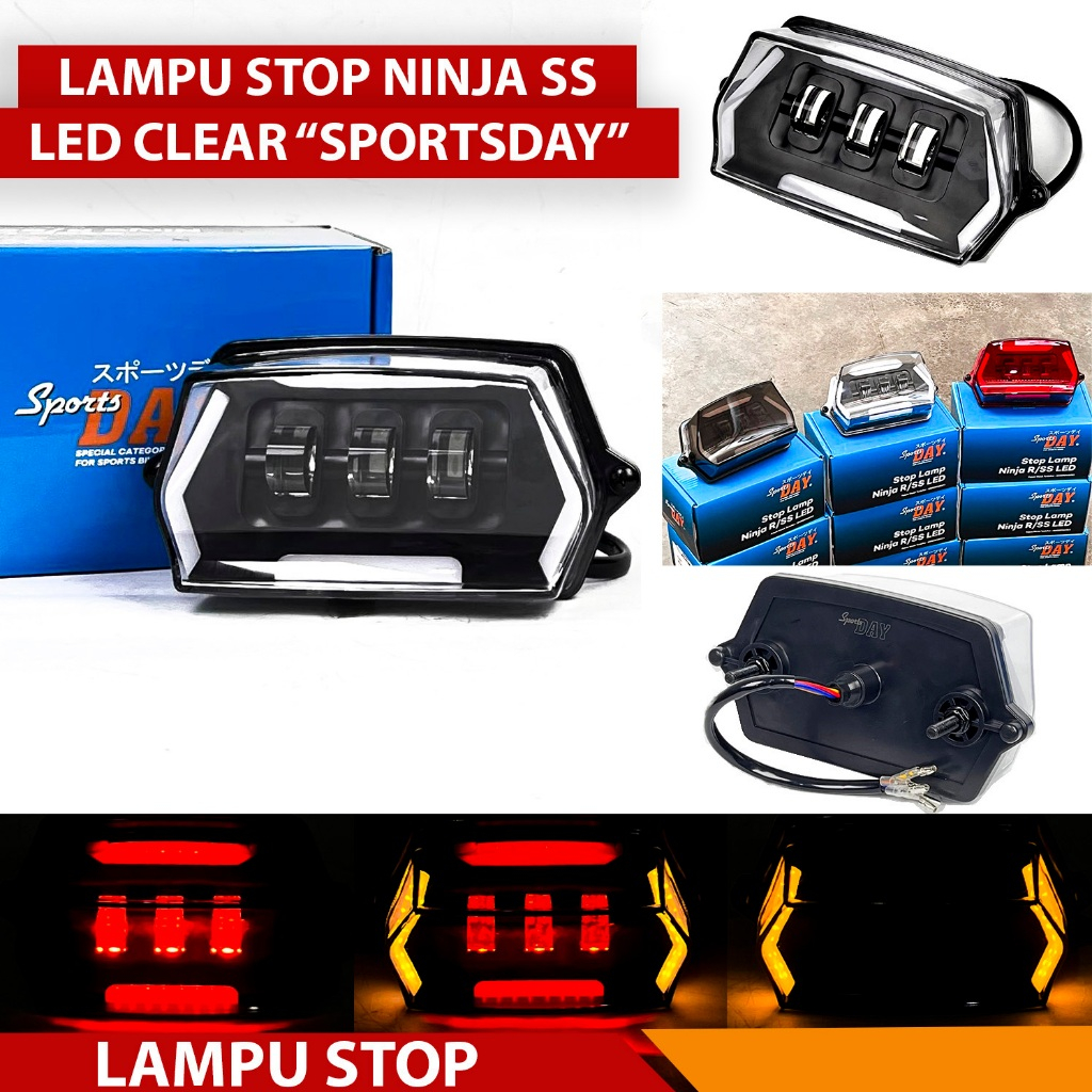 STOPLAMP NINJA LAMPU STOP BELAKANG LED CUSTOM NINJA R SS