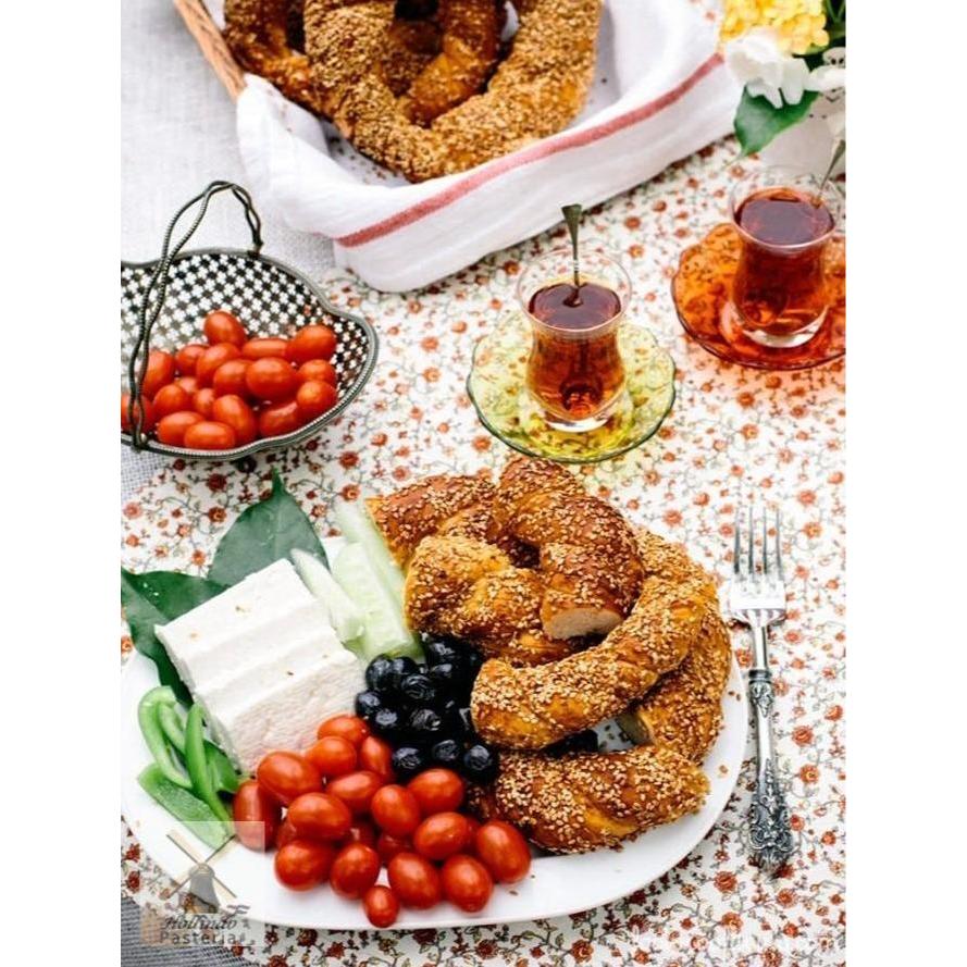 

Turkish Simit Sesame Covered Breakfast Ring