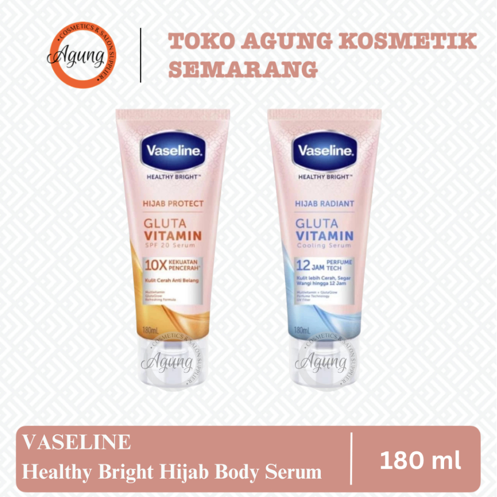 [AGUNGSMG] - VASELINE Hijab Gluta Vitamin 180ml (Kemasan Baru) / Vaseline Hijab