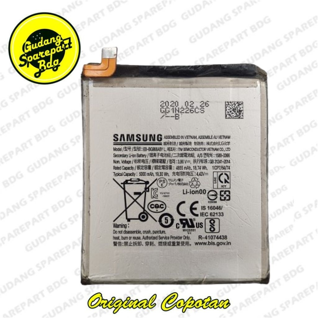 Baterai Samsung Galaxy S20 Ultra EB-BG988ABYL Second Copotan