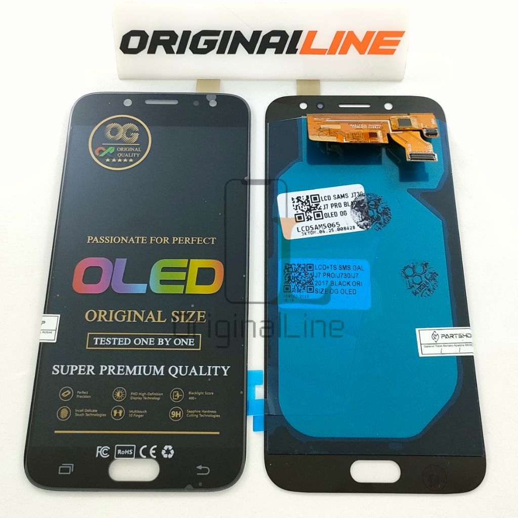 LCD +TS SAMSUNG J7 PRO / J730 ORIGINAL OLED FULL GLASS / BUKAN IPS TFT / DIJAMIN PRESISI