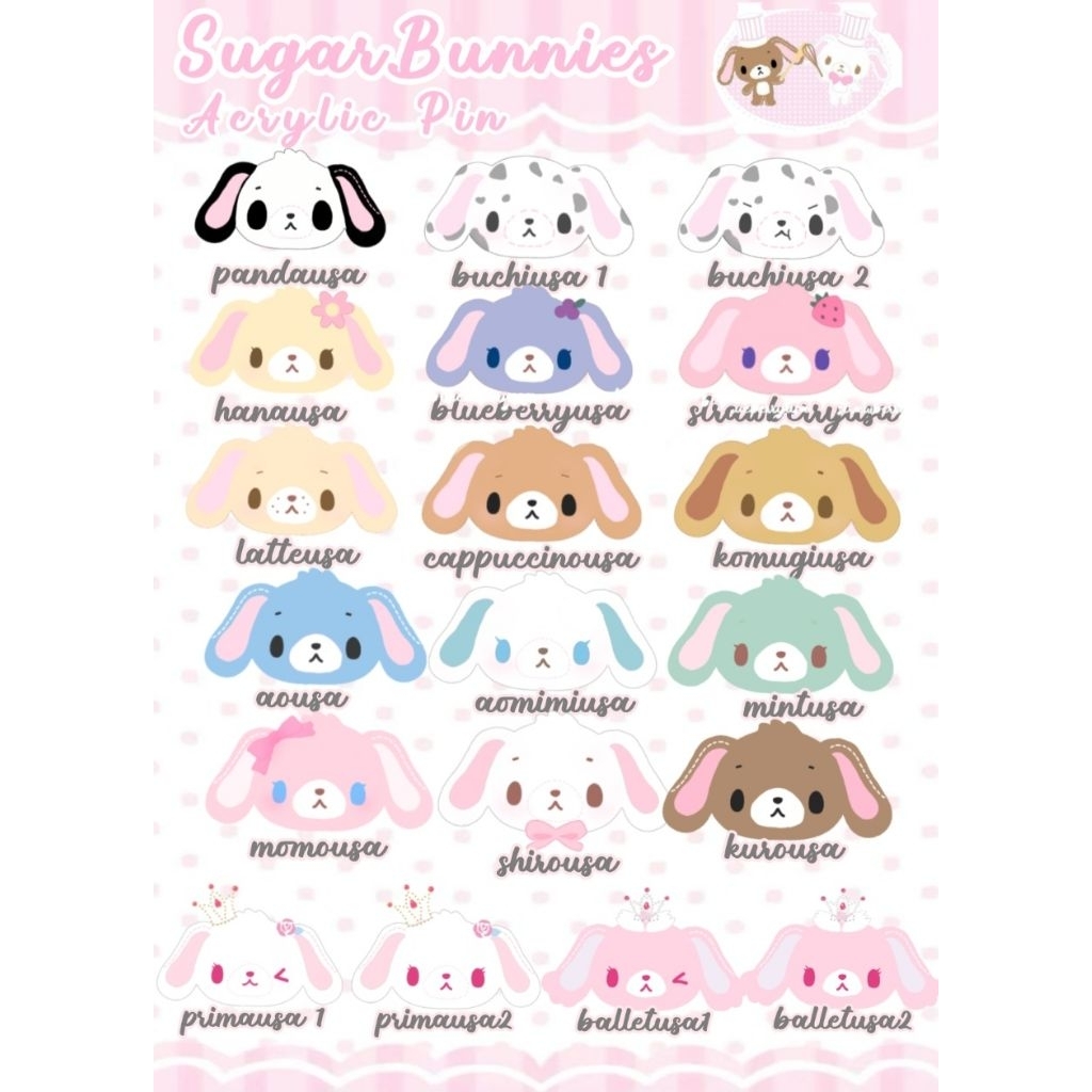PIN SUGARBUNNIES SANRIO 