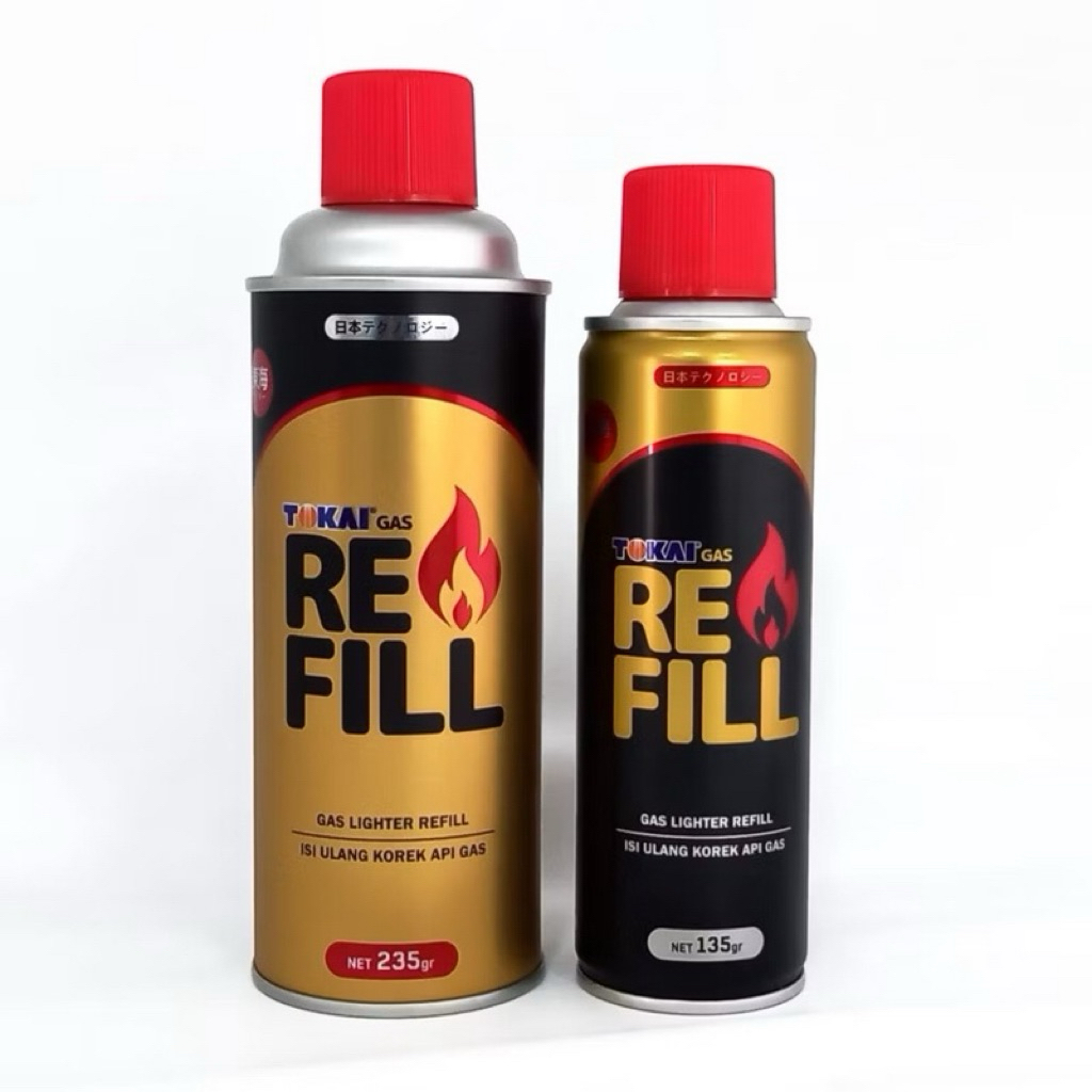 refill korek api gas 235 gram tokai asli