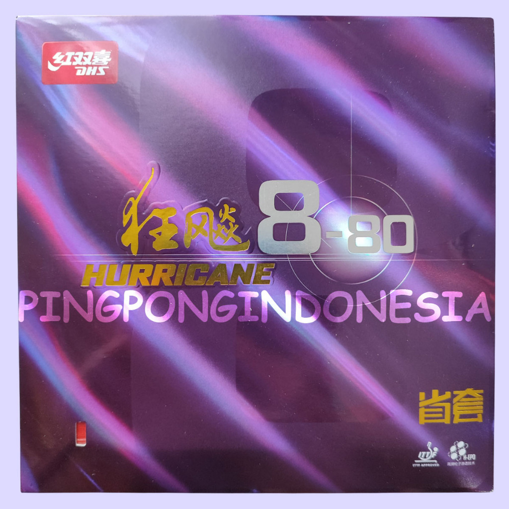 NEW DHS PROVINCIAL HURRICANE 8-80- RUBBER KARET TENISMEJA PINGPONG DHS RUBBER TENIS MEJA KARET DHS