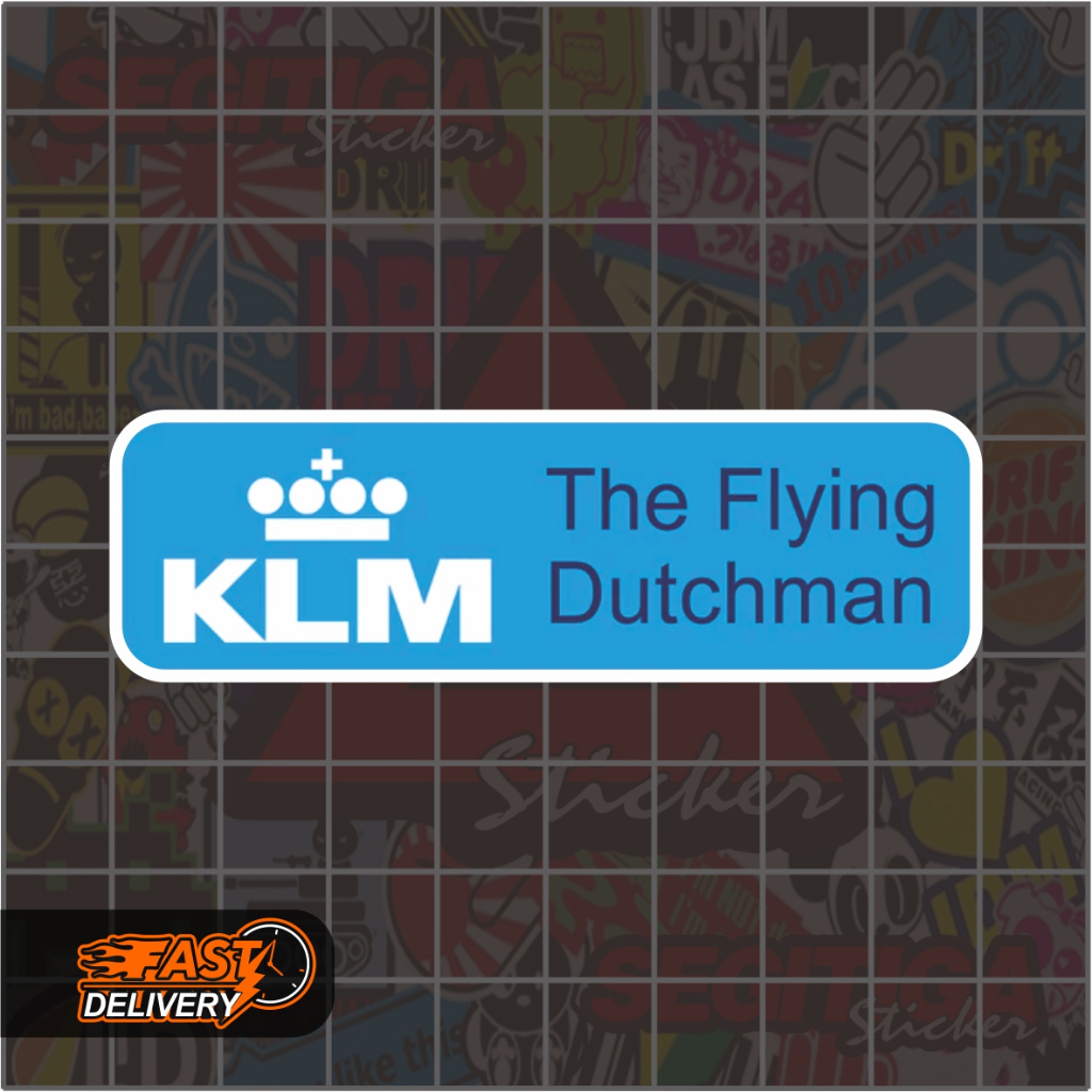 

Sticker KLM The Flying Dutchman Ukuran 8 x 2.5 Cm