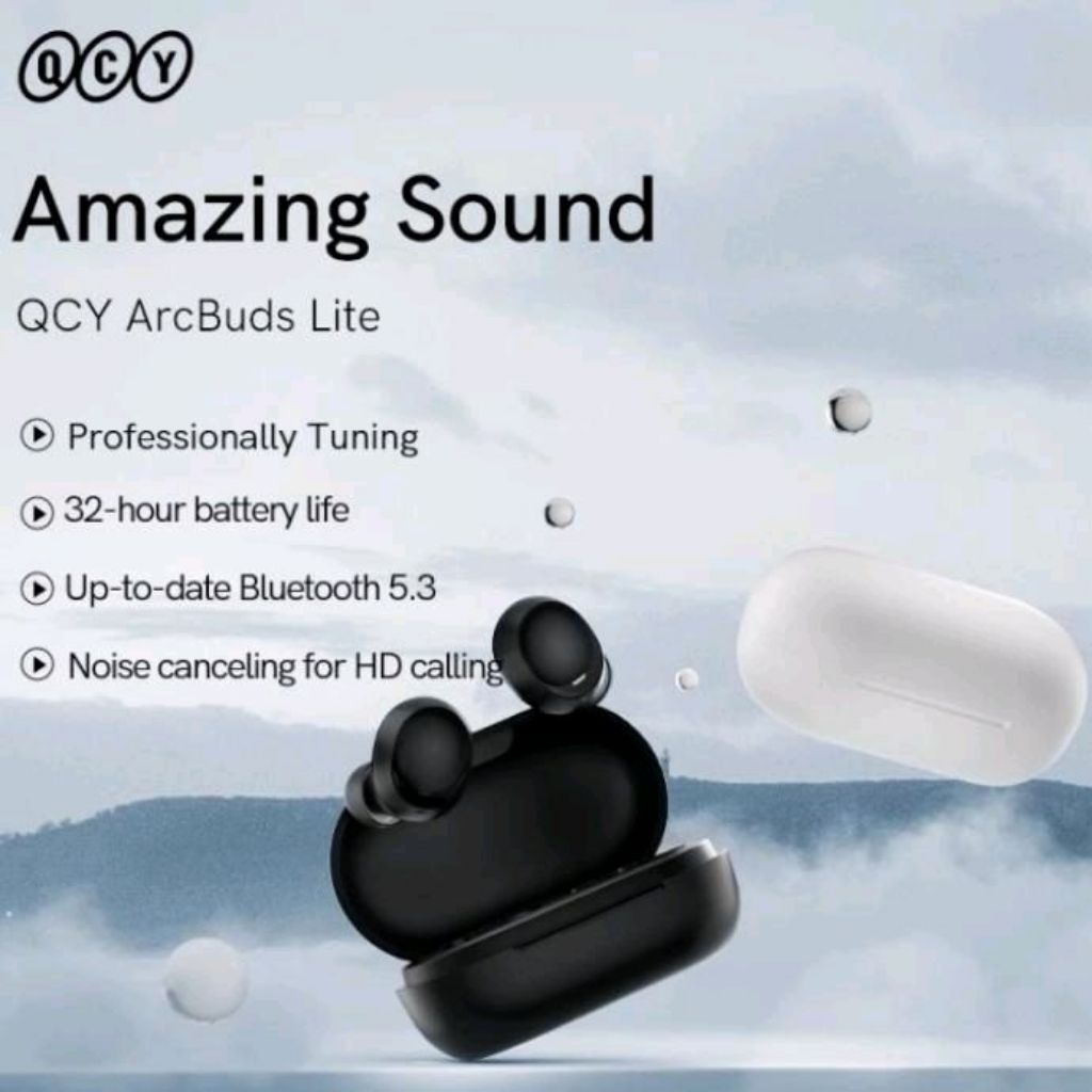 TWS QCY Earphone Earbuds Arcbuds Lite Bluetooth
