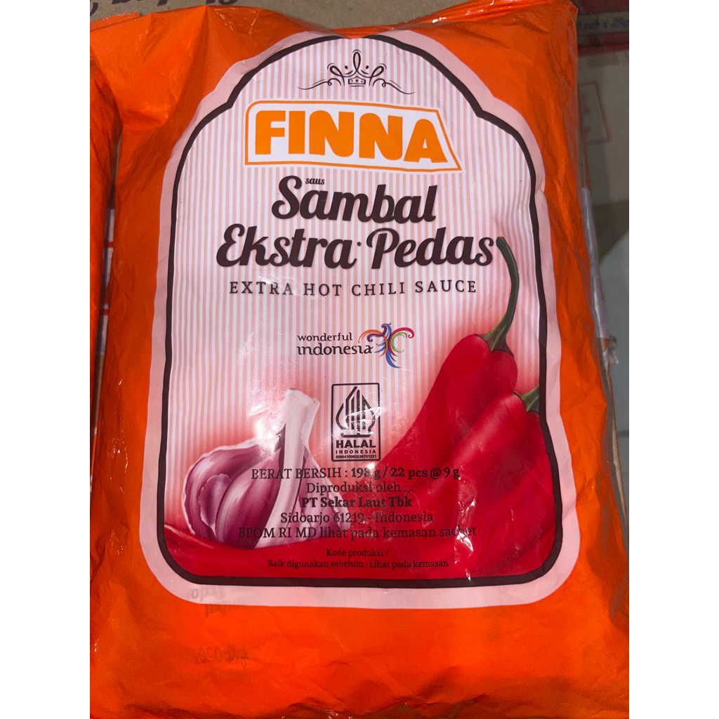 

Finna Sambal Sachet Extra Pedas isi 22pcs @9g