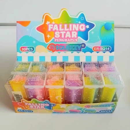 

Penghapus Falling Star SQ10 / Penghapus Bintang lucu Pensil Karet Lentur Squeezy