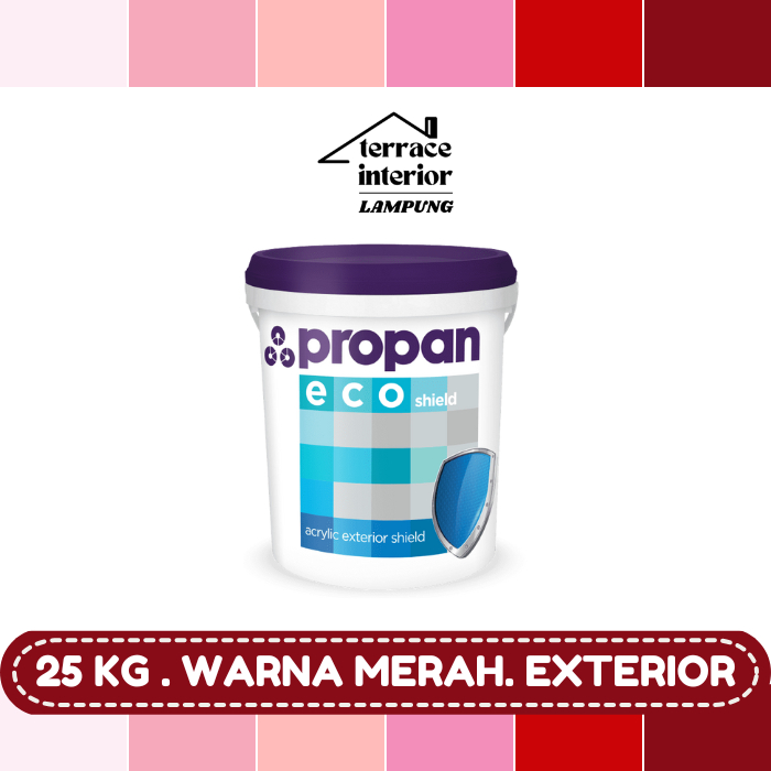 Cat Tembok Exterior Propan Eco Shield  Warna Merah 25 Kg