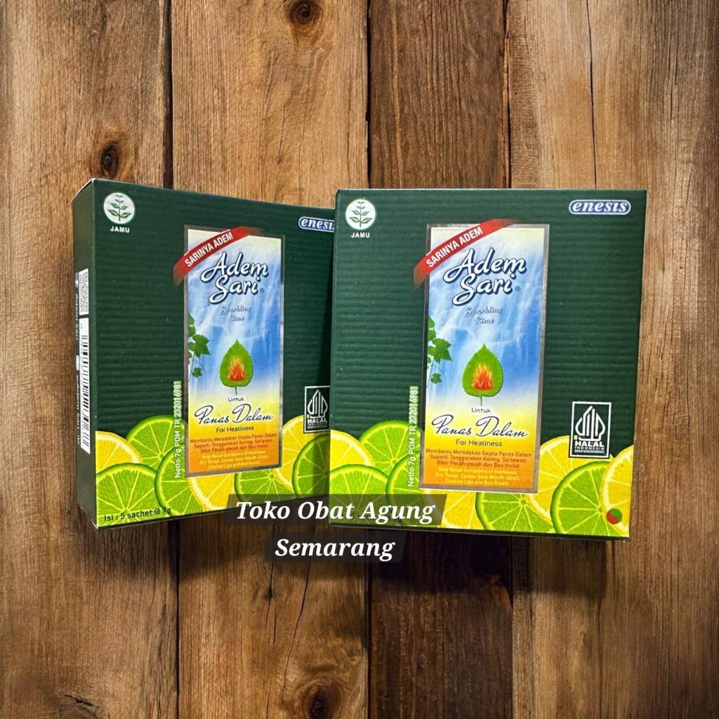 

Adem Sari (Ademsari) Ching Ku (1 Dus Isi 5 Sachet) . Minuman Pereda Panas Dalam & Tengorokan Kering