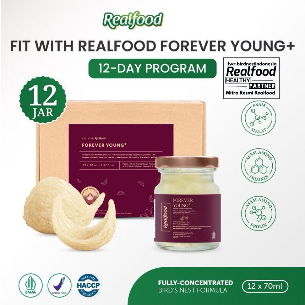Realfood Forever Young Plus 12 Jar Original Realfood - Minuman sarang walet Realfood Indonesia