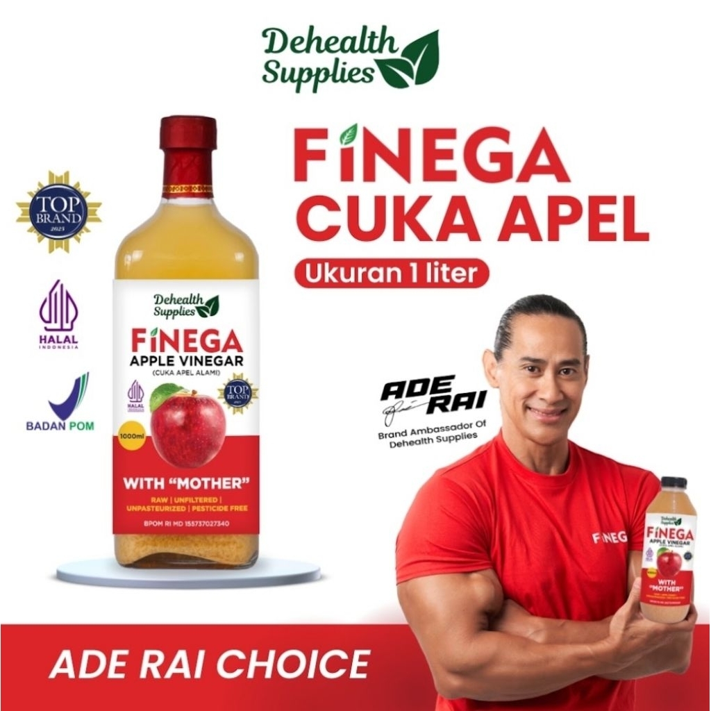 

Dehealth Finega Cuka Apel 1000 ml - Apple Cider Vinegar