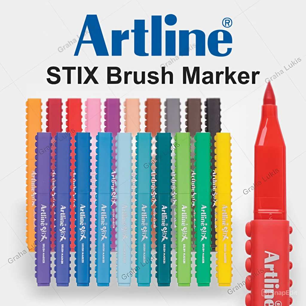 

ARTLINE STIX Spidol Brush Marker Pen Kuas Lettering Calligraphy