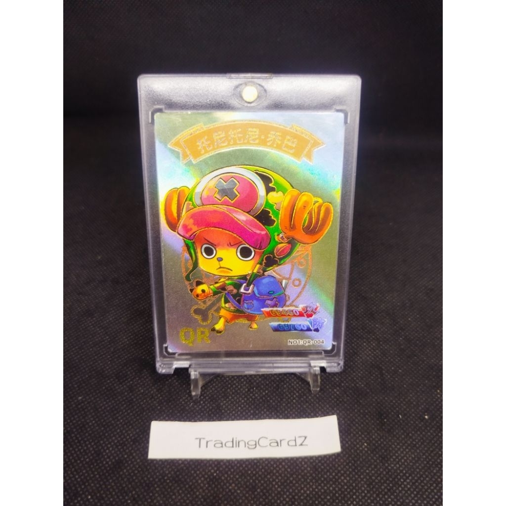 One Piece Fan's made Trading card QR Chopper #NO.1:QR-004(Kartu tebal -/+55pt)(dpt sleeve)