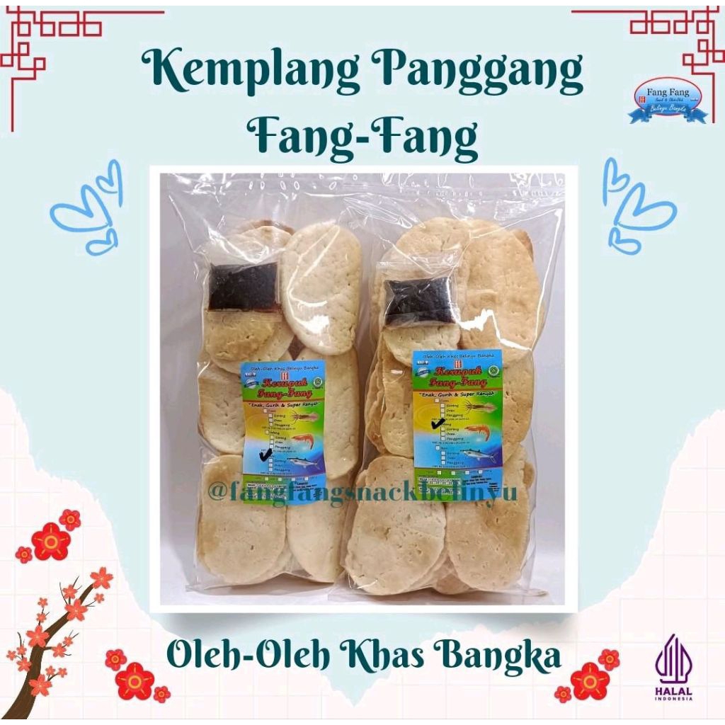 

Kemplang Panggang Ikan Tenggiri & Udang Belinyu Bangka