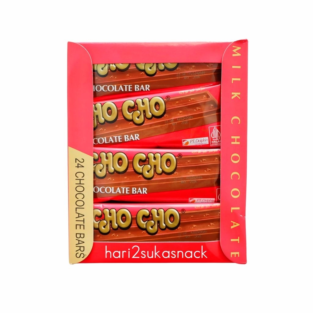 

Cokelat CHO CHO Jadul Isi 24 pcs Coklat Bar CHOCHO Milk Chocolate