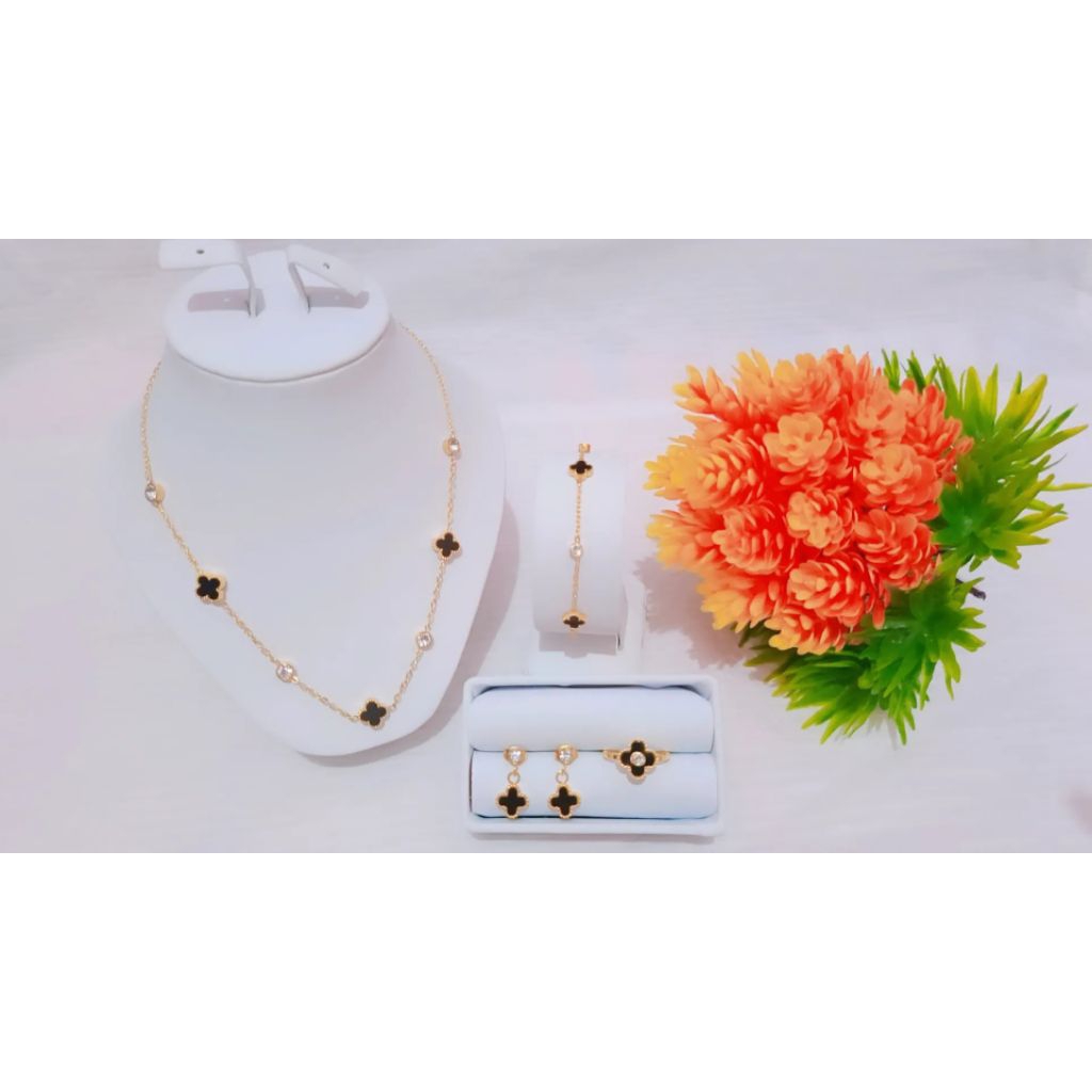 set perhiasan titanium premium asli