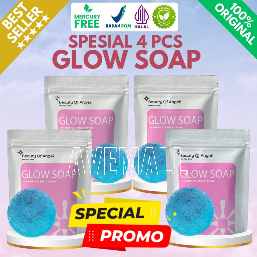 Glow soap beauty of angel dr. Richard Lee [4 Pcs]  | Sabun Mandi | ORIGINAL