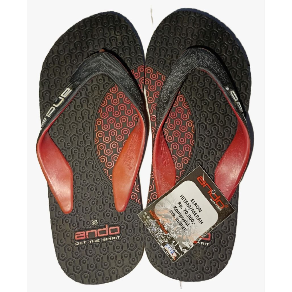 sandal ando, sandal jepit, sandal karet, sandal santai