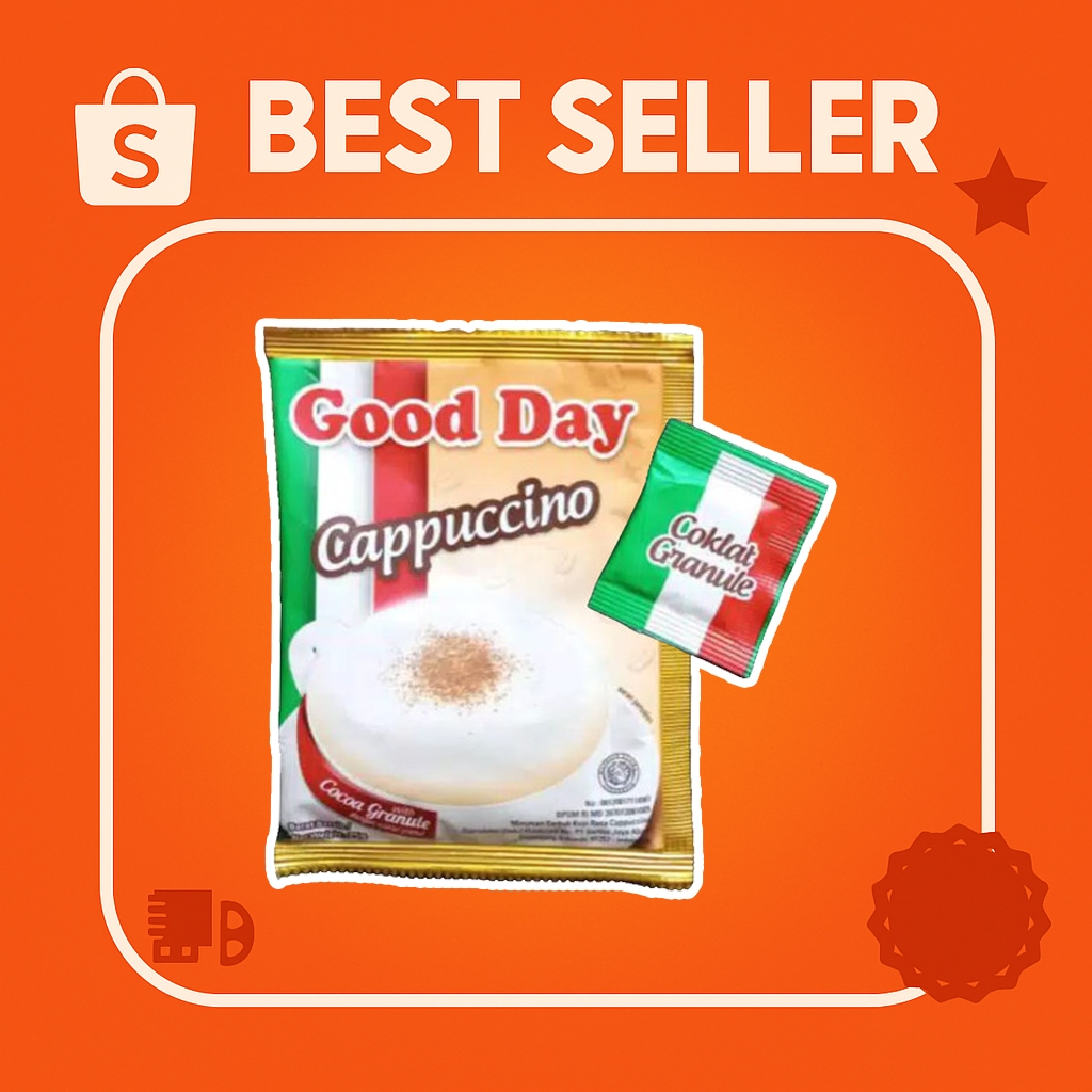 

GOOD DAY Cappuccino Coklat Granule Sachet (1 Rentang/10Pcs)