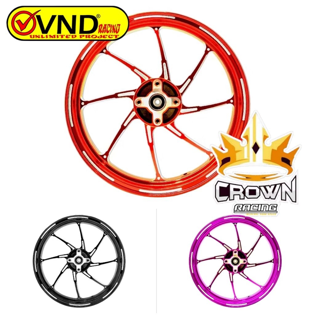 Velg VND AK 88 Palang 8 Ring 14 Mio Fino Soul Karbu / Mio J GT / Fino 115 / Soul GT 115 / Xride 115