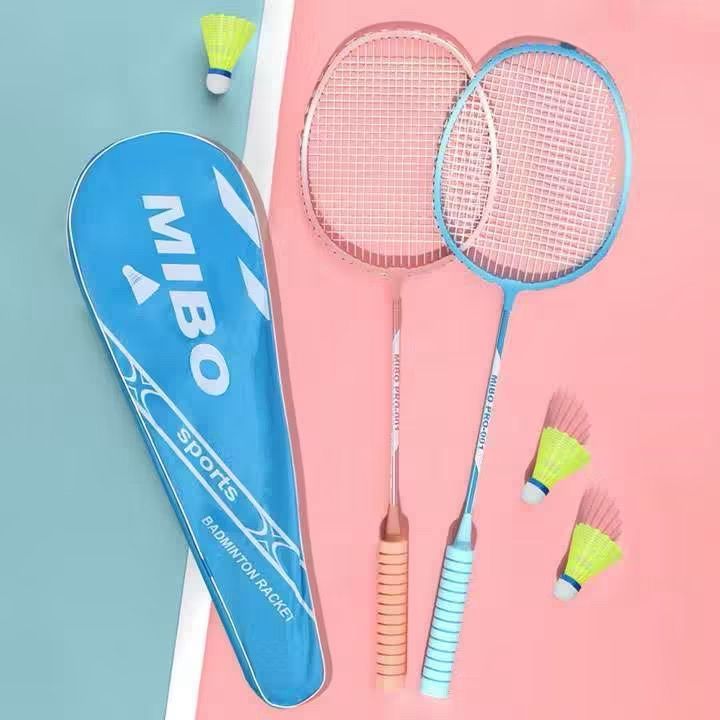 (Gratis Tas) Raket Badminton Isi 2 Pcs Ringan / Raket Bulu Tangkis Untuk Orang Dewasa / Raket Dewasa