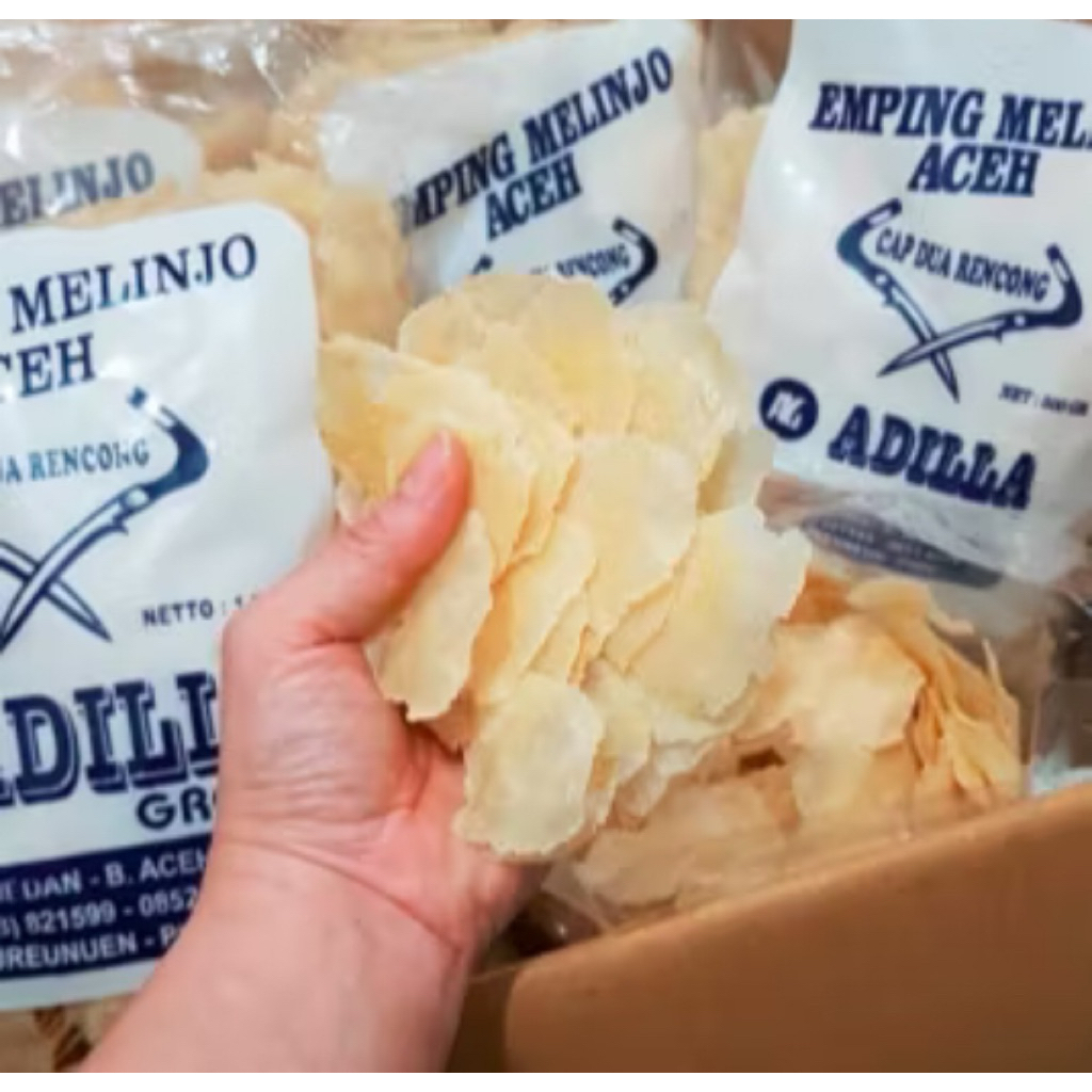 

Emping Aceh Kualitas Super Tipis Grade A Melinjo Aceh - 500gr