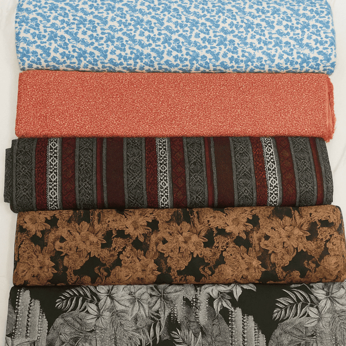 Kain Katun Discos Motif Abstrak