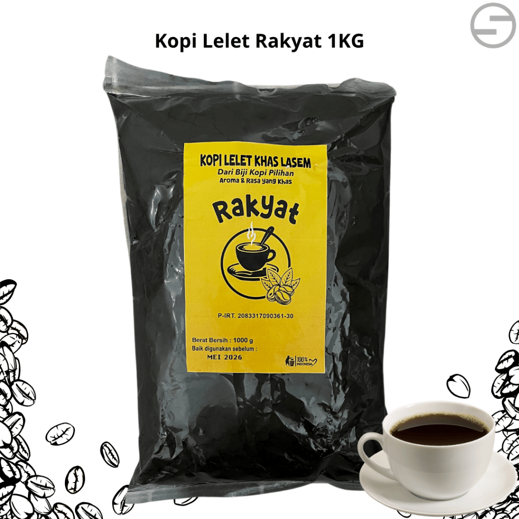 

KOPI LELET RAKYAT 1KG / KOPI Rakyat / Kopi lelet lasem Rembang Robusta Coffee